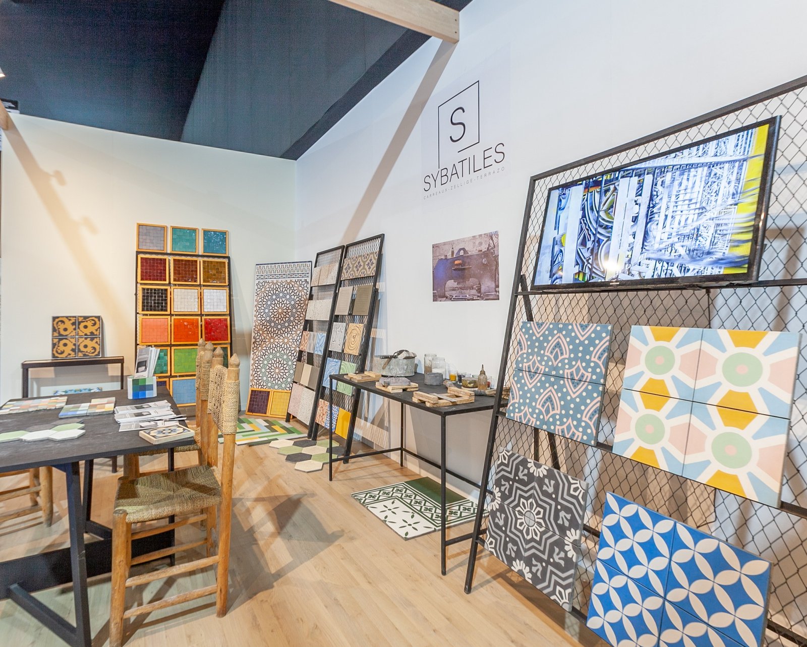 Carreaux de ciment artisanaux — Atelier Sybatiles Marrakech