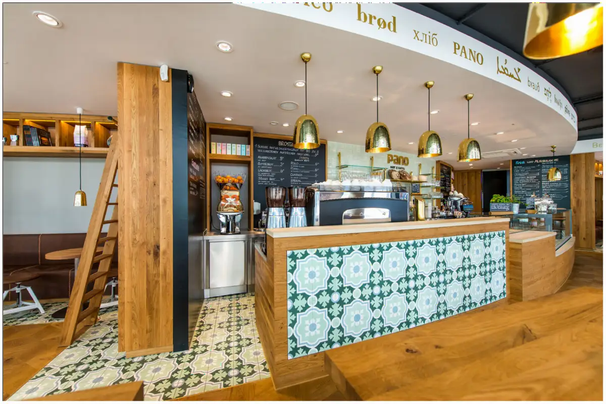 Carreaux de ciment Sybatiles dans un restaurant