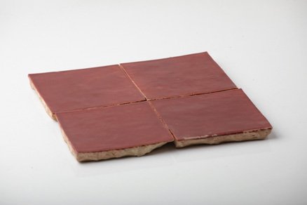 Zellige Terre — modèle 01 — couleur dominante Terracotta Vif