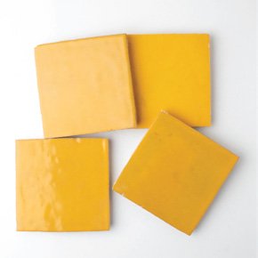 Zellige Feu — modèle 01 — couleur dominante Jaune Safran