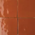 Zellige Feu — modèle 08 — couleur dominante Rouille