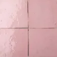 Zellige Feu — modèle 13 — couleur dominante Rose Poudré