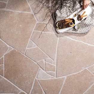 Zellige Neutre — modèle 01 — couleur dominante Sable Blanc