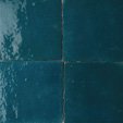 Zellige Eau — modèle 05 — couleur dominante Bleu Médina