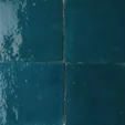 Zellige Eau — modèle 05 — couleur dominante Bleu Médina