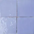 Zellige Eau — modèle 09 — couleur dominante Bleu Profond